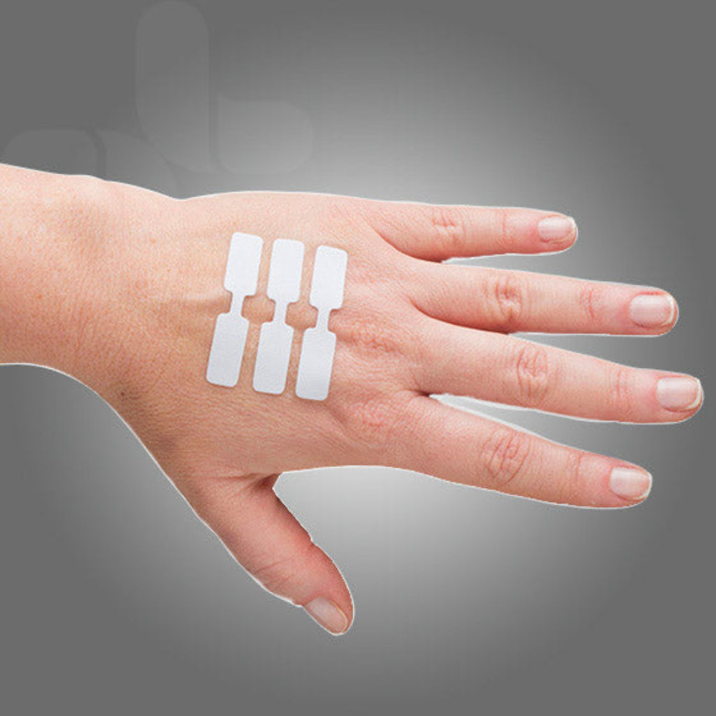 Student first aid butterfly closure strips on hand