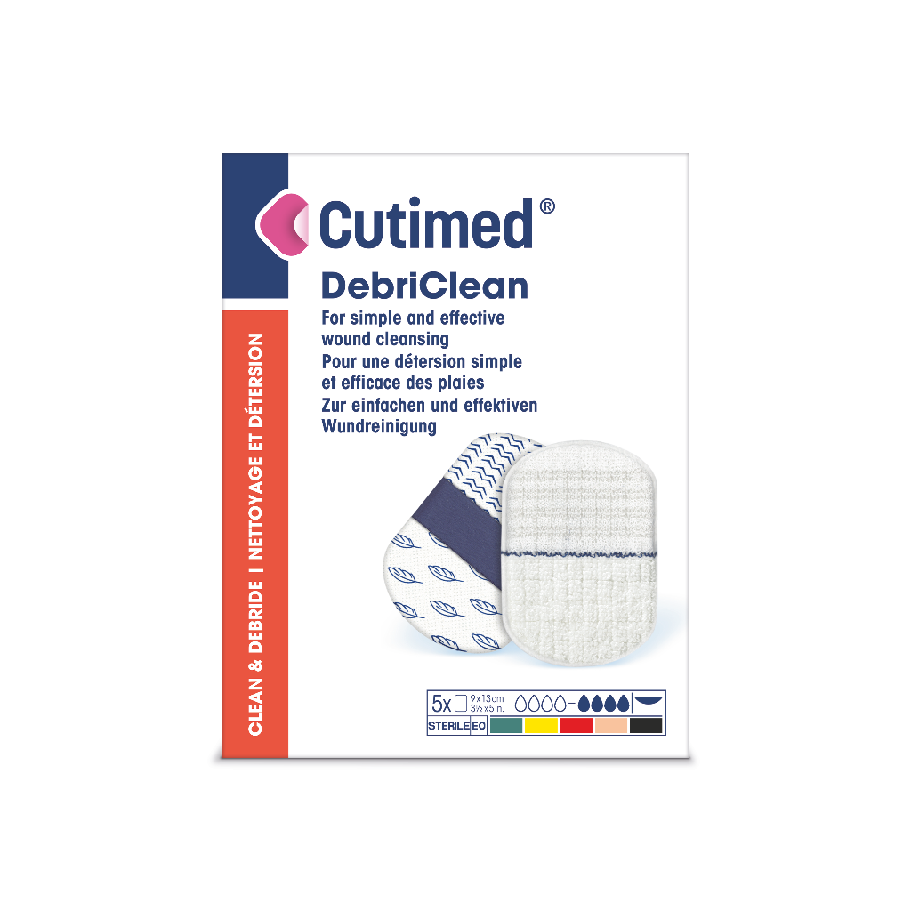 Cutimed DebriClean Pads Latex Free 9cm x 13cm (5) 10901083