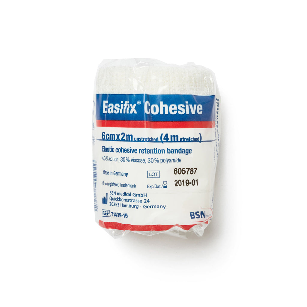 Cohesive Elastic Bandage White 6cm x 2m 10301026