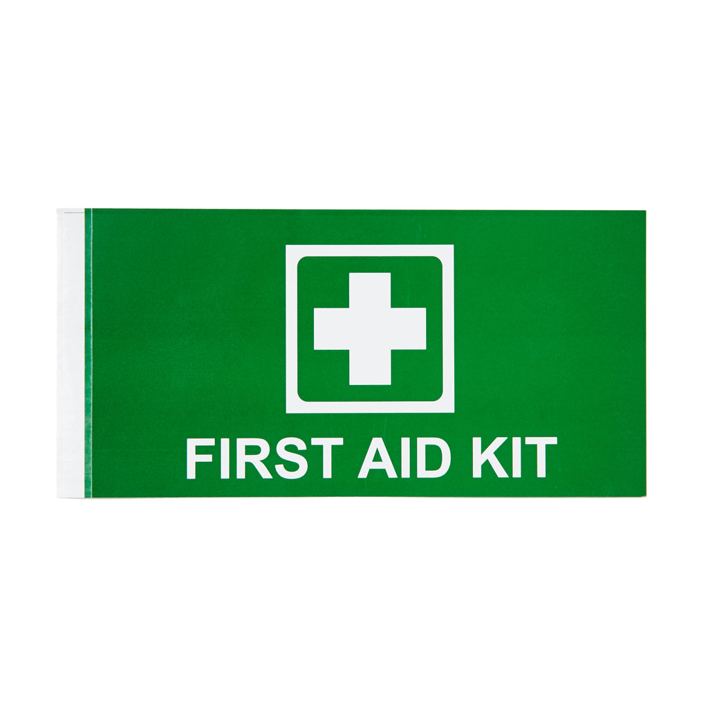 First Aid Kit Sticker with Cross 13cm x 7.7cm 11101063