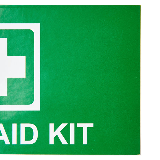 First Aid Kit Sticker with Cross 13cm x 7.7cm 11101063