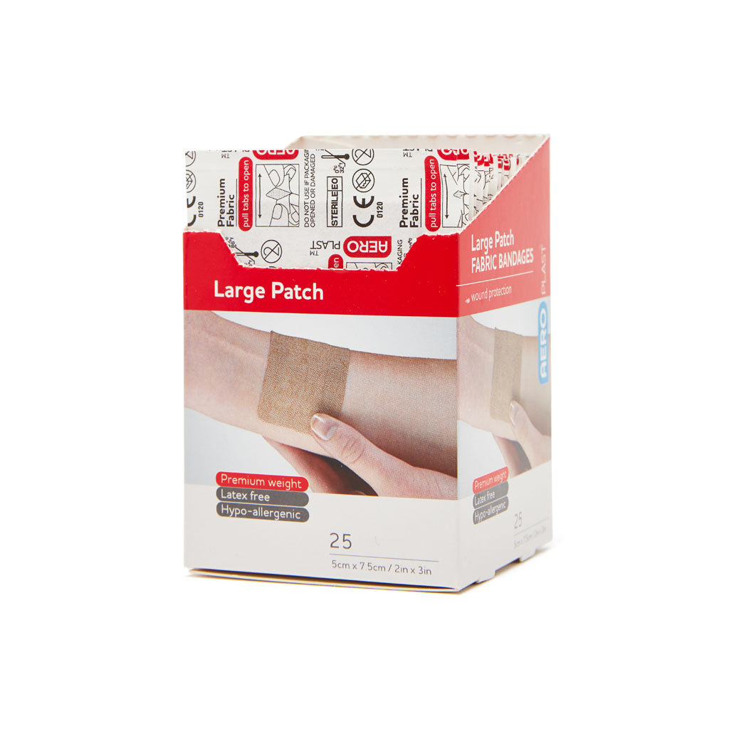 Fabric Dressing Patch Latex Free 7.5cm x 5cm (25) 10202012