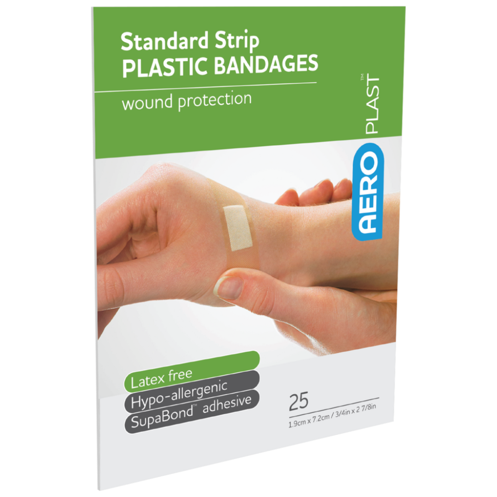 Plastic Dressing Strips Latex Free 1.9cm x 7.2cm (25) 10201004