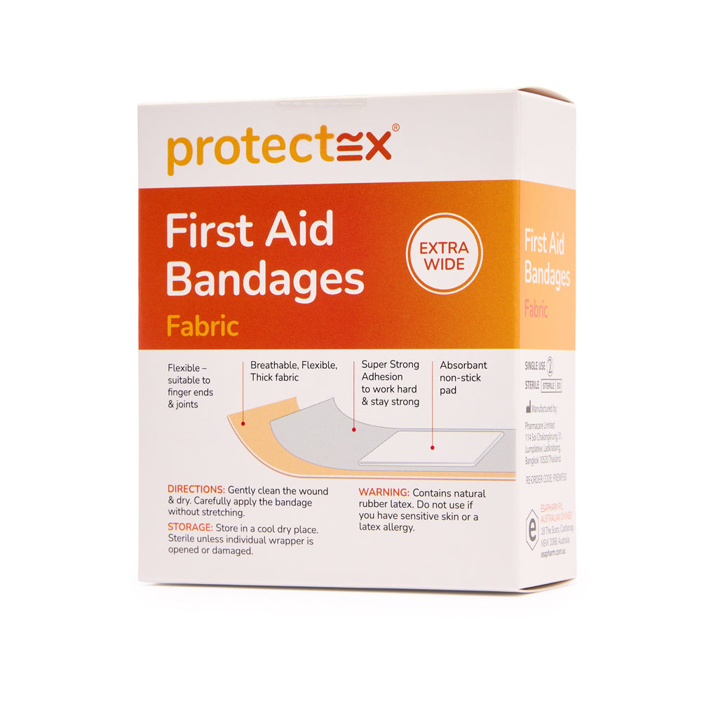 Fabric Dressing Strips Extra Wide 2.5cm x 7.2cm (50) 10202002