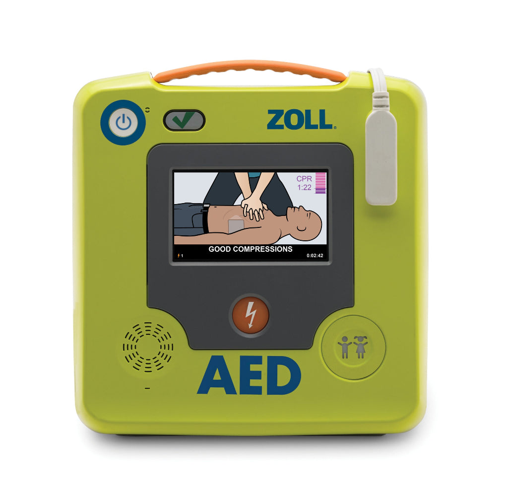Student First Aid ZOLL AED on a white background