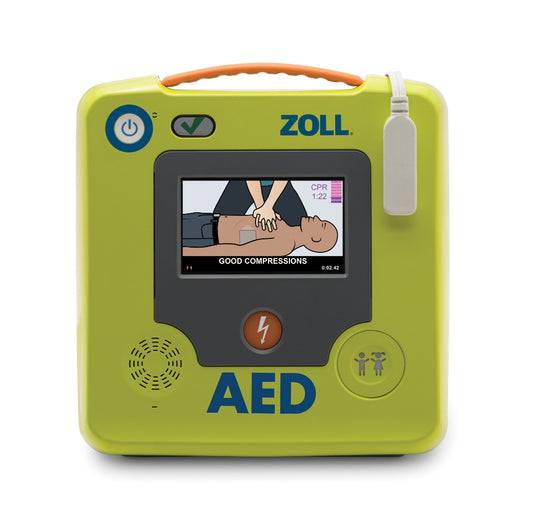 Student First Aid ZOLL AED on a white background