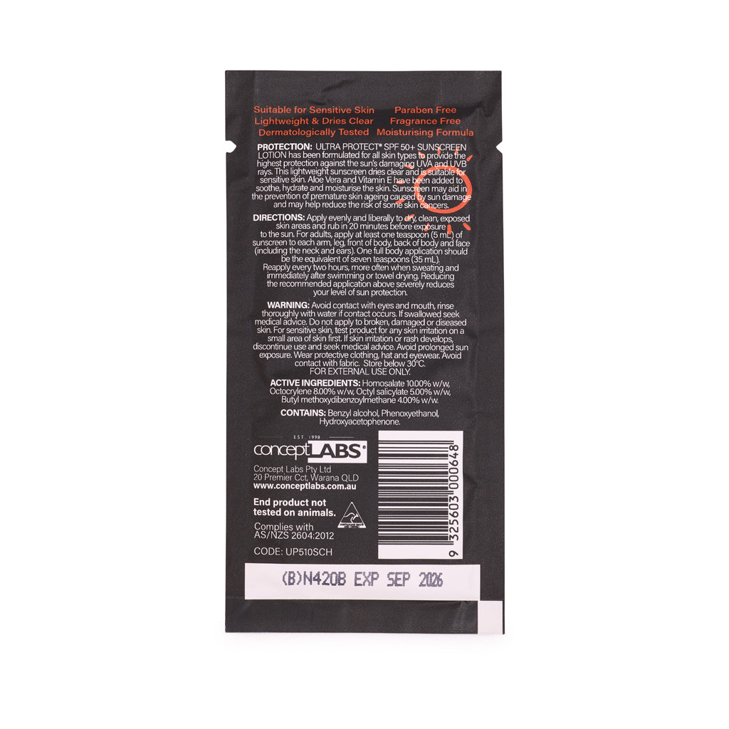 Ultra Protect Sunscreen 50+ Sachet 10ml 11502030