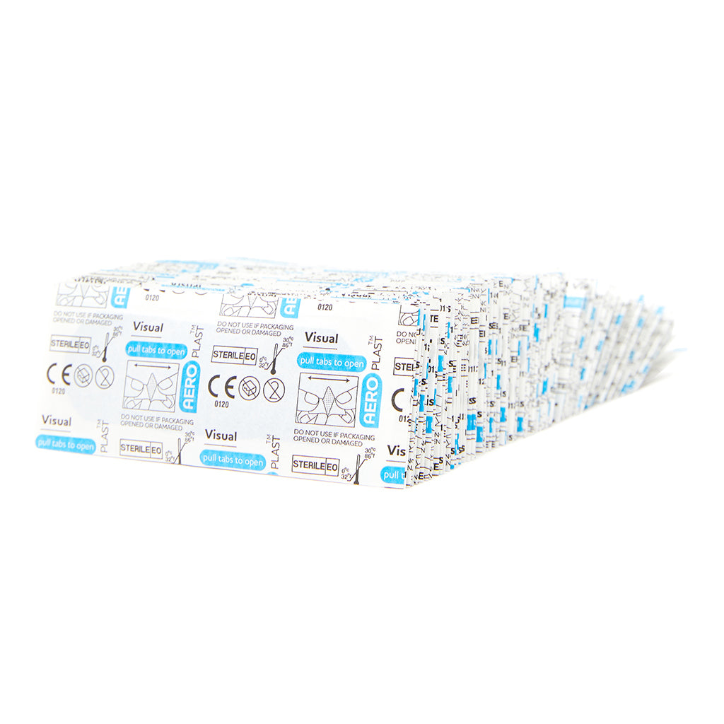 Blue Visual Dressing Strips Wide 7.5cm x 2.5cm (100) 10203003