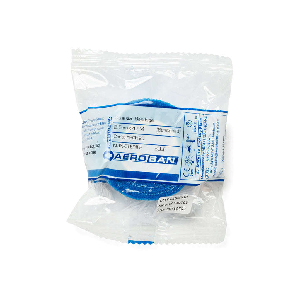 Cohesive Bandage Blue 2.5cm 10301031