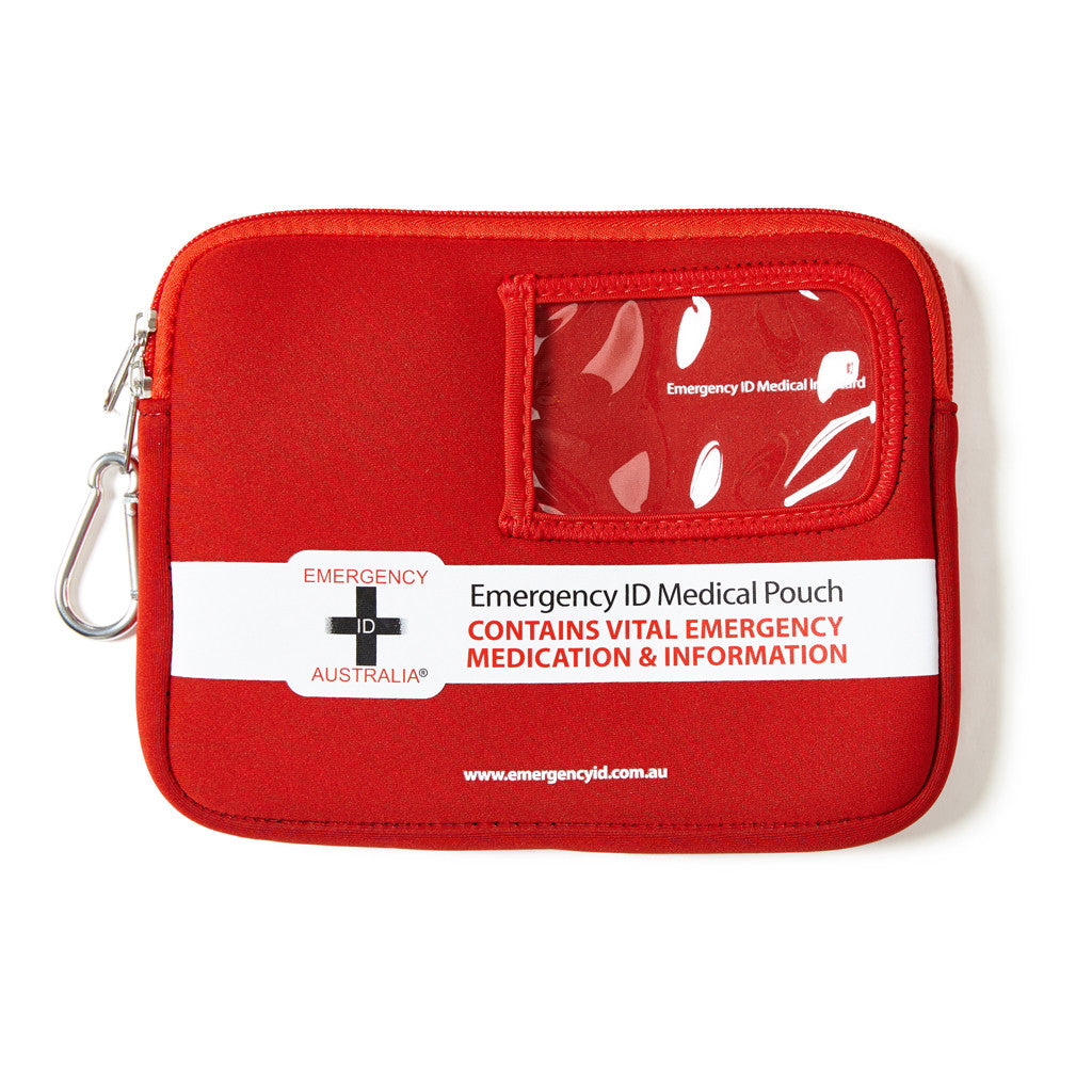 Medical Emergency ID Pouch - Red - Medium 11101008