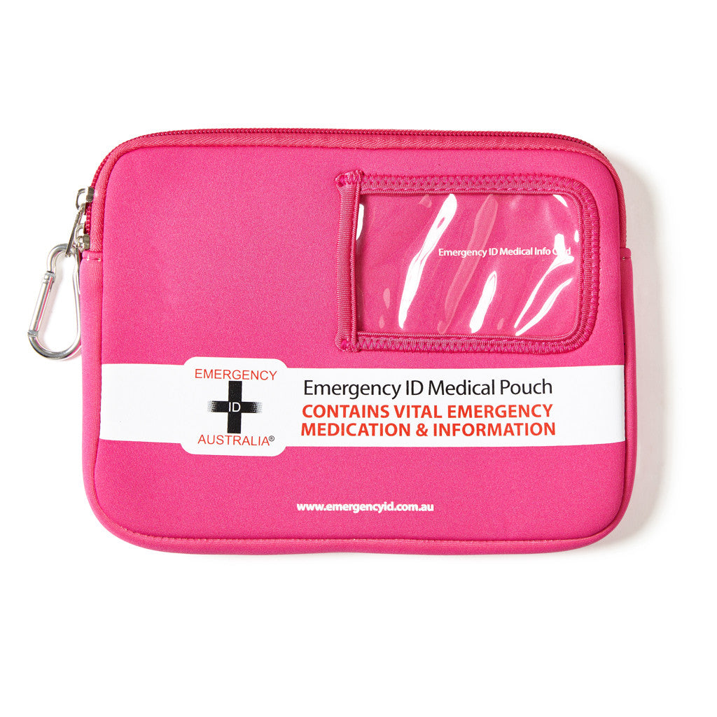 Medical Emergency ID Pouch - Pink - Medium 11101009