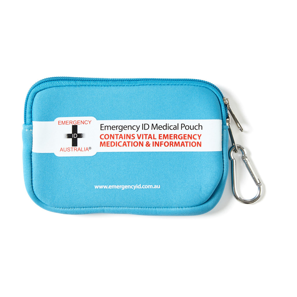 Medical Emergency ID Pouch - Blue - Small 11101015