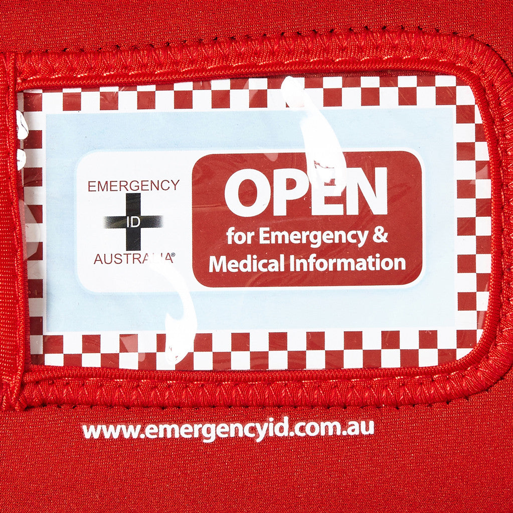 Medical Emergency ID Pouch - Red - Small 11101016