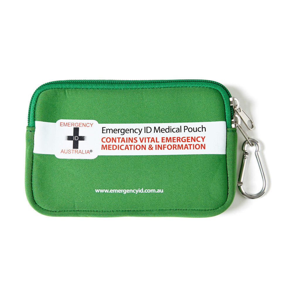 Medical Emergency ID Pouch - Green - Small 11101019